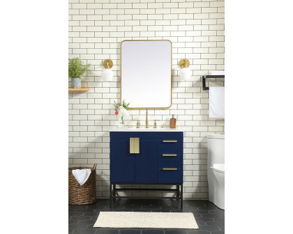 Elegant Bathroom Vanity - Blue (VF48832MBL)