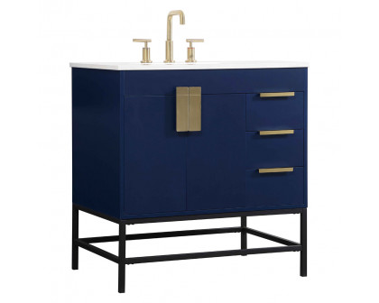 Elegant Bathroom Vanity - Blue (VF48832MBL)