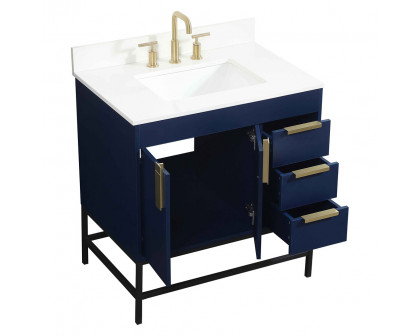 Elegant Bathroom Vanity - Blue (VF48832MBL-BS)