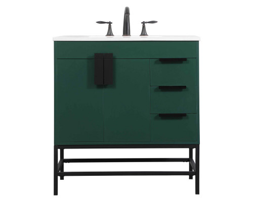 Elegant Bathroom Vanity - Green (VF48832MGN)