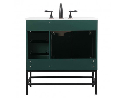 Elegant Bathroom Vanity - Green (VF48832MGN)