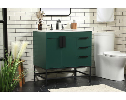 Elegant Bathroom Vanity - Green (VF48832MGN)