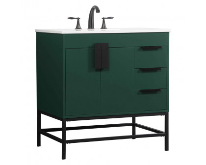 Elegant Bathroom Vanity - Green (VF48832MGN)