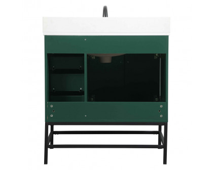 Elegant Bathroom Vanity - Green (VF48832MGN-BS)