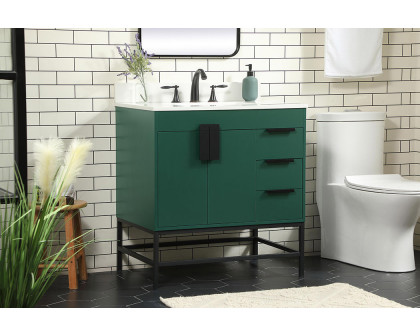 Elegant Bathroom Vanity - Green (VF48832MGN-BS)