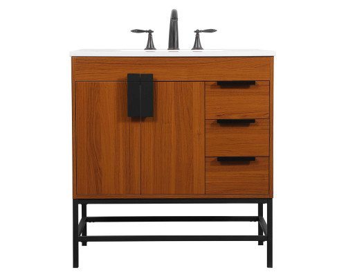 Elegant Bathroom Vanity - Teak (VF48832MTK)