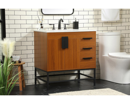 Elegant Bathroom Vanity - Teak (VF48832MTK)