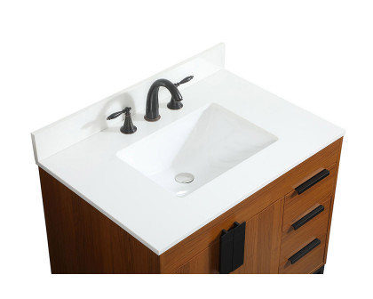 Elegant Bathroom Vanity - Teak (VF48832MTK-BS)