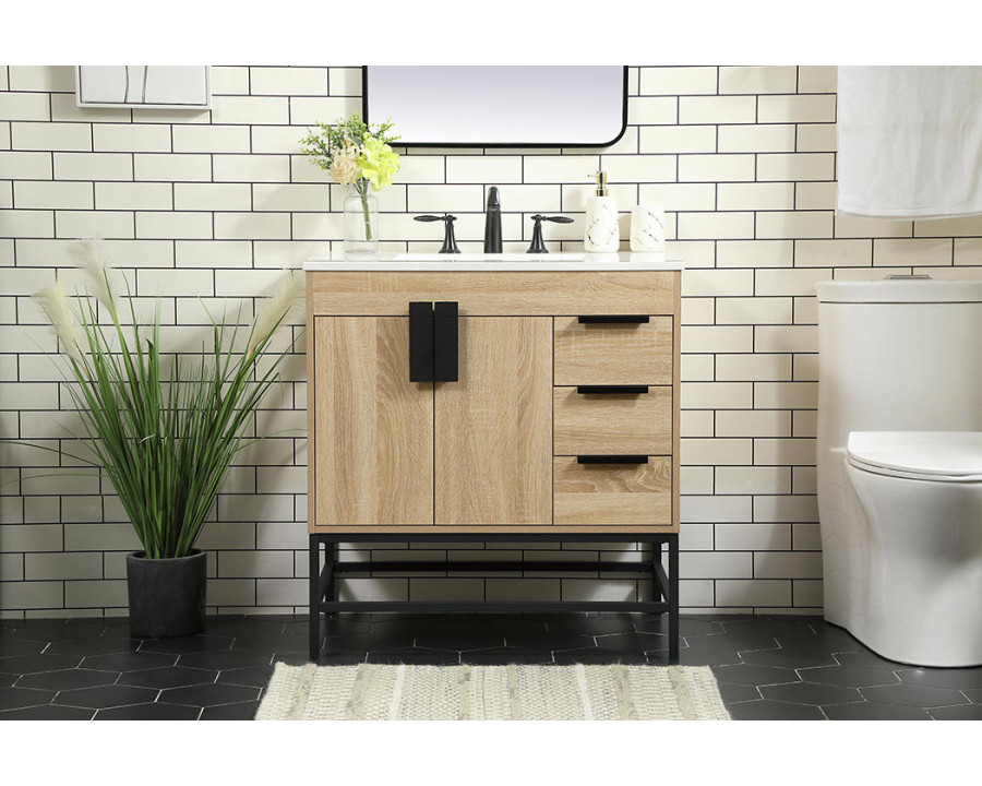 Elegant Bathroom Vanity - Mango Wood (VF48832MW)