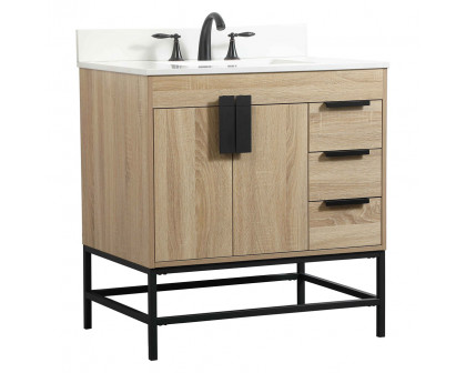 Elegant Bathroom Vanity - Mango Wood (VF48832MW-BS)