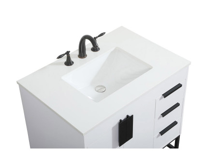 Elegant Bathroom Vanity - White (VF48832MWH)