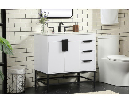 Elegant Bathroom Vanity - White (VF48832MWH)