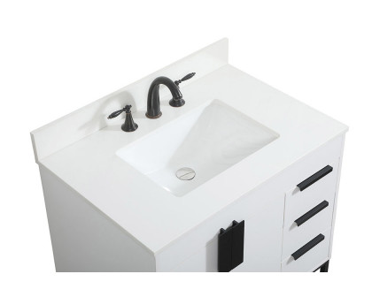 Elegant Bathroom Vanity - White (VF48832MWH-BS)