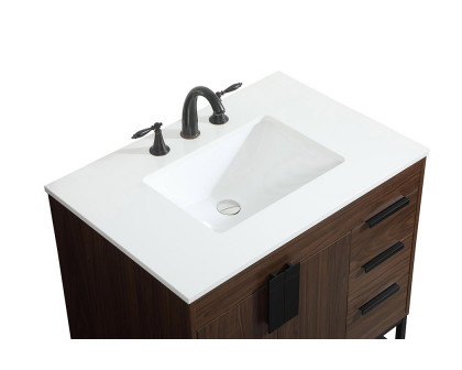 Elegant Bathroom Vanity - Walnut (VF48832MWT)