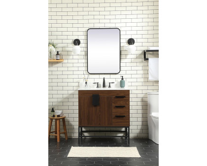 Elegant Bathroom Vanity - Walnut (VF48832MWT-BS)