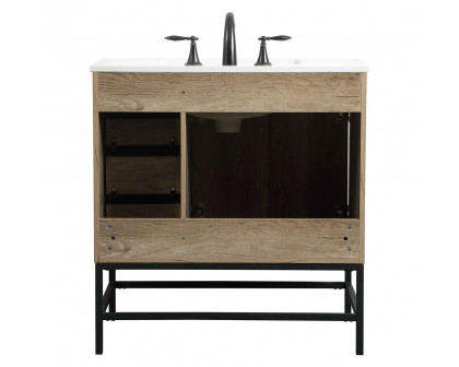 Elegant Bathroom Vanity - Natural Oak (VF48832NT)