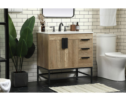 Elegant Bathroom Vanity - Natural Oak (VF48832NT)