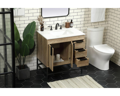 Elegant Bathroom Vanity - Natural Oak (VF48832NT)