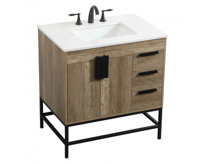 Elegant Bathroom Vanity - Natural Oak (VF48832NT)