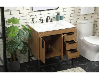 Elegant Bathroom Vanity - Walnut Brown (VF48832WB)