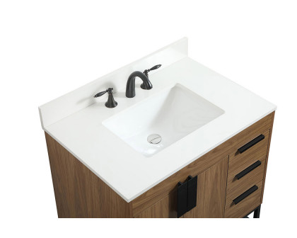 Elegant Bathroom Vanity - Walnut Brown (VF48832WB-BS)