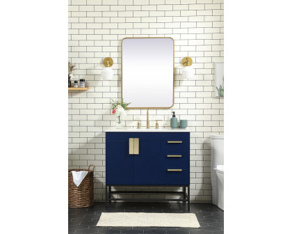 Elegant Bathroom Vanity - Blue (VF48836MBL)