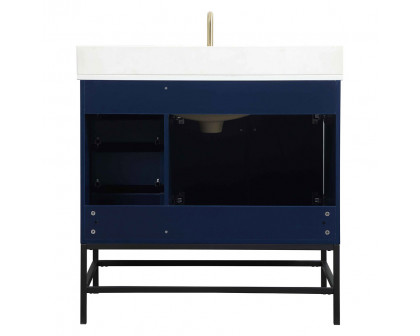 Elegant Bathroom Vanity - Blue (VF48836MBL-BS)