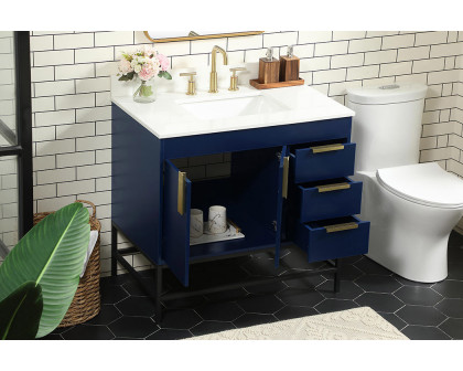 Elegant Bathroom Vanity - Blue (VF48836MBL-BS)