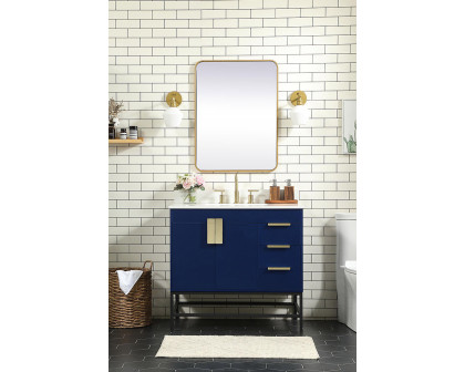 Elegant Bathroom Vanity - Blue (VF48836MBL-BS)