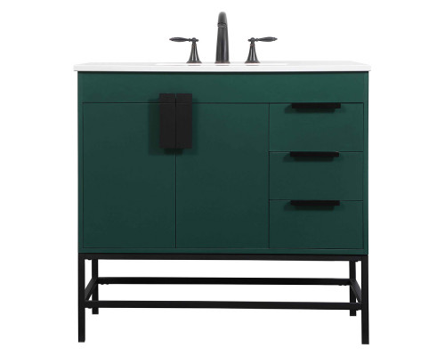 Elegant Bathroom Vanity - Green (VF48836MGN)