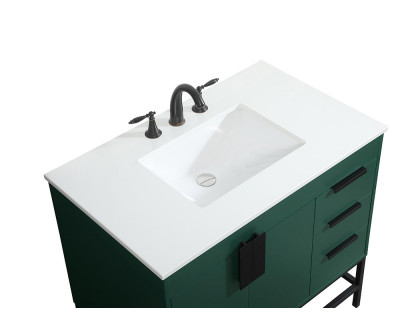 Elegant Bathroom Vanity - Green (VF48836MGN)