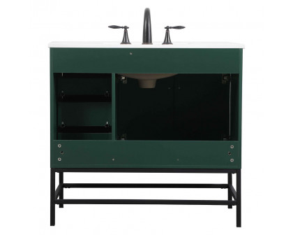 Elegant Bathroom Vanity - Green (VF48836MGN)