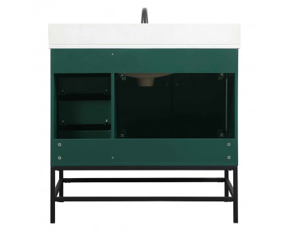 Elegant Bathroom Vanity - Green (VF48836MGN-BS)