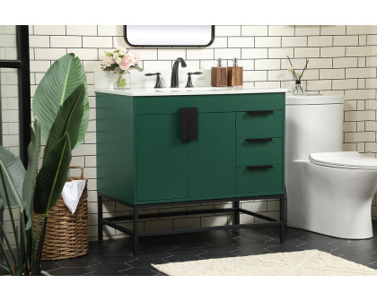 Elegant Bathroom Vanity - Green (VF48836MGN-BS)