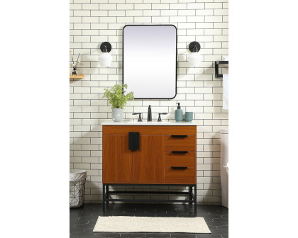 Elegant Bathroom Vanity - Teak (VF48836MTK)