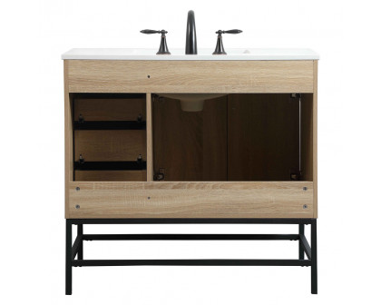 Elegant Bathroom Vanity - Mango Wood (VF48836MW)