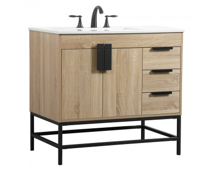 Elegant Bathroom Vanity - Mango Wood (VF48836MW)