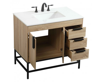 Elegant Bathroom Vanity - Mango Wood (VF48836MW)