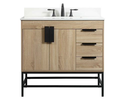 Elegant Bathroom Vanity - Mango Wood (VF48836MW-BS)