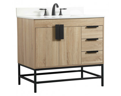 Elegant Bathroom Vanity - Mango Wood (VF48836MW-BS)