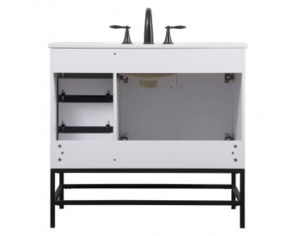 Elegant Bathroom Vanity - White (VF48836MWH)