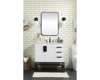 Elegant Bathroom Vanity - White (VF48836MWH)