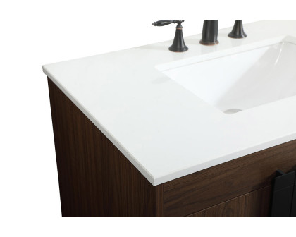 Elegant Bathroom Vanity - Walnut (VF48836MWT)