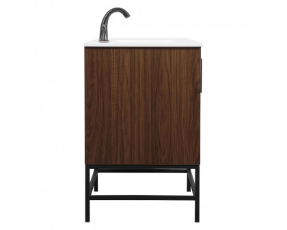 Elegant Bathroom Vanity - Walnut (VF48836MWT)