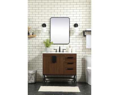 Elegant Bathroom Vanity - Walnut (VF48836MWT)