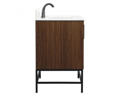 Elegant Bathroom Vanity - Walnut (VF48836MWT-BS)