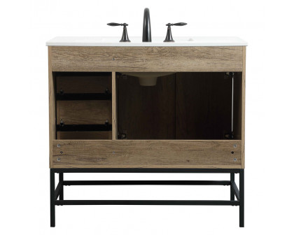 Elegant Bathroom Vanity - Natural Oak (VF48836NT)