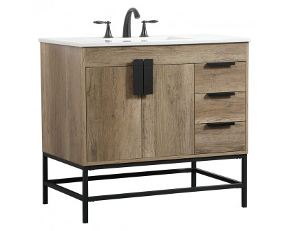 Elegant Bathroom Vanity - Natural Oak (VF48836NT)