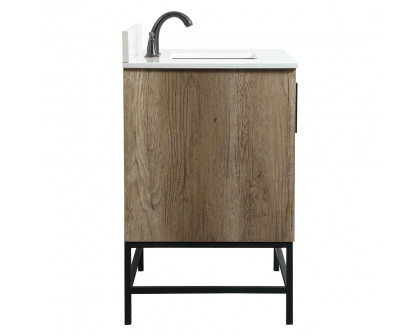 Elegant Bathroom Vanity - Natural Oak (VF48836NT-BS)