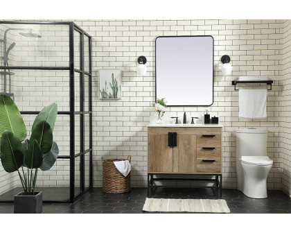 Elegant Bathroom Vanity - Natural Oak (VF48836NT-BS)